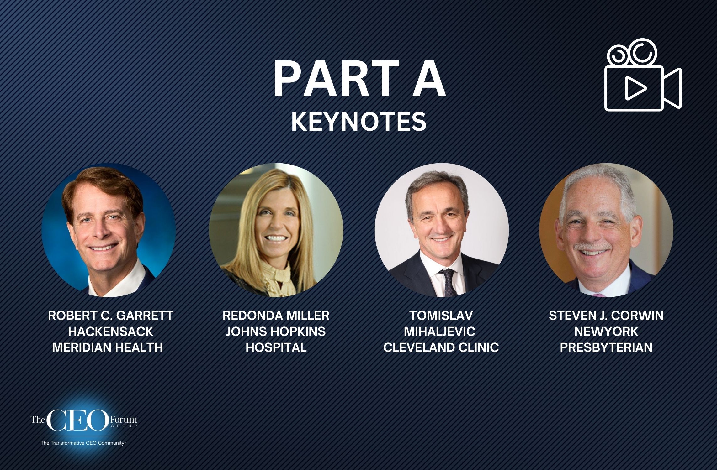 Part A – Welcome & Opening Keynotes (Hackensack, Johns Hopkins, Cleveland Clinic, NY-Presbyterian – 12/14/2021)