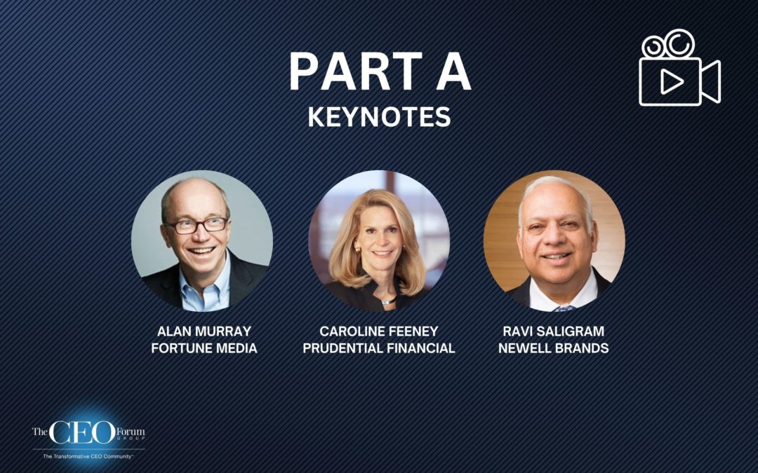 Part A – CEO Summit Welcome, Keynote Speakers: Fortune, Prudential, Newell Brands, and 2022 TCEO Awards (03/23/2023)