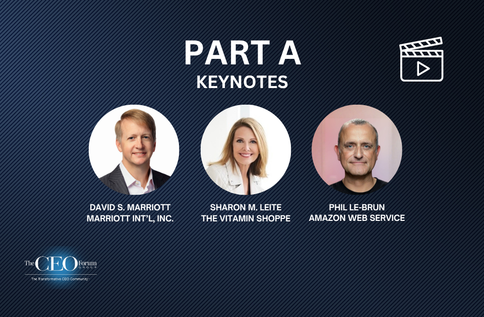 Part A – Welcome: Keynotes, Awards & CEO Polls (09-29-2026)